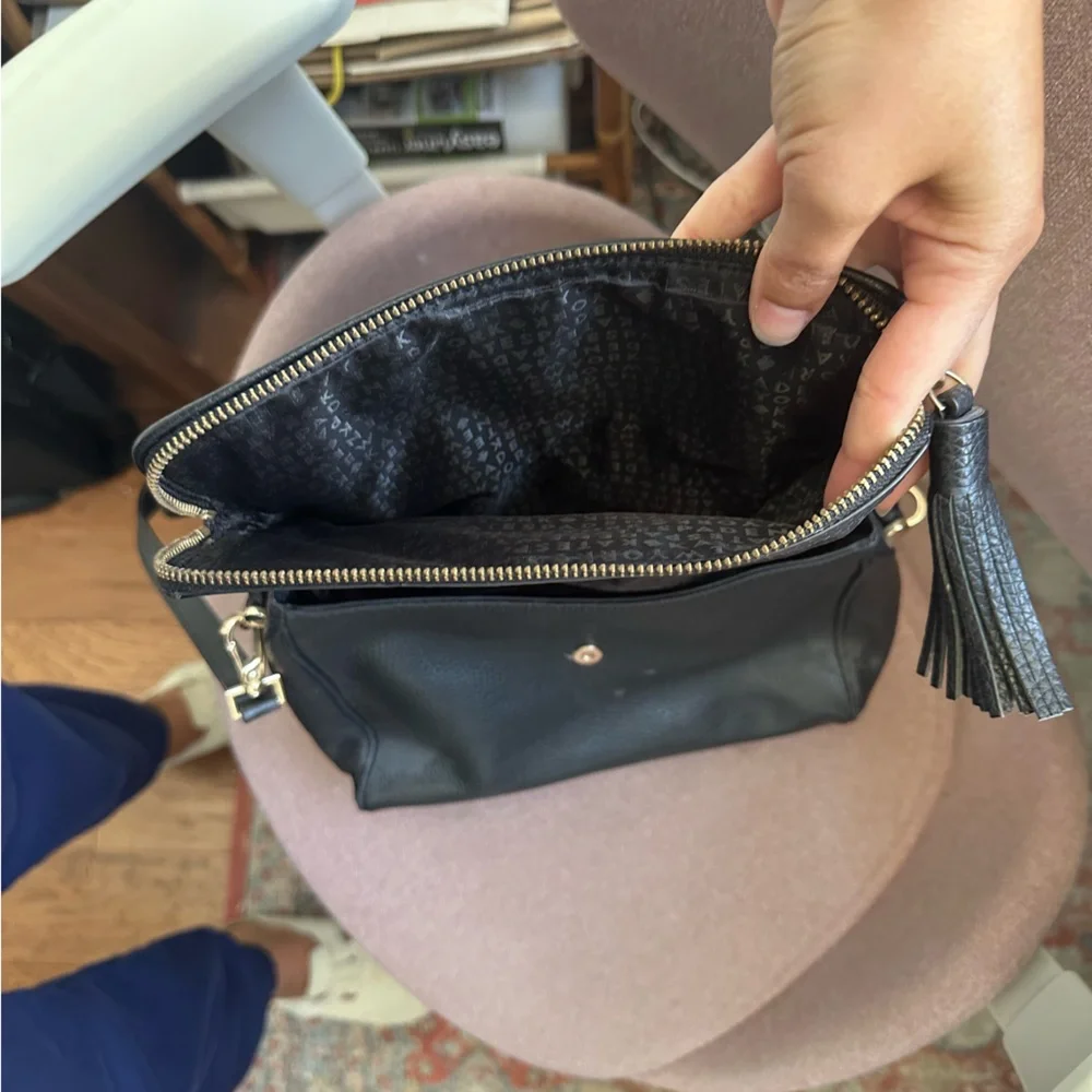 Kate Spade New York Black Pebbled Leather Chester Street Miri bag purse